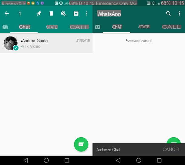 Cómo eliminar un chat de WhatsApp