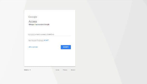 How to access Google account