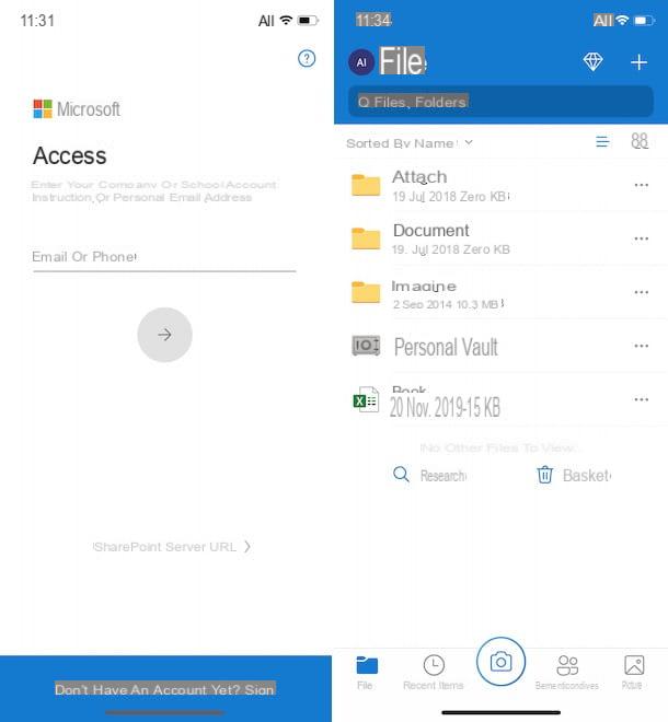 Comment se connecter à OneDrive