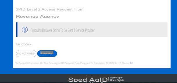 How to access the Revenue Agency with SPID