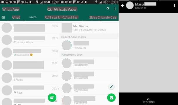 Comment voir l'état de WhatsApp