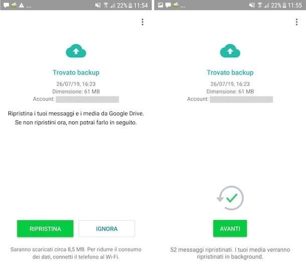 How to recover conversations WhatsApp Android