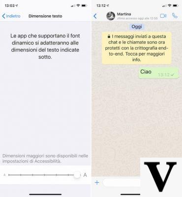 How to change the font size in WhatsApp