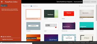 Powerpoint online to create, view and share presentations and slides