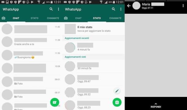 Comment partager le statut WhatsApp des autres