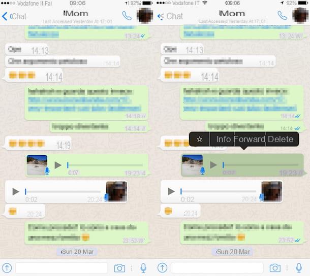 How to forward WhatsApp voice messages