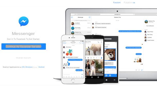 How to enter Messenger without a password