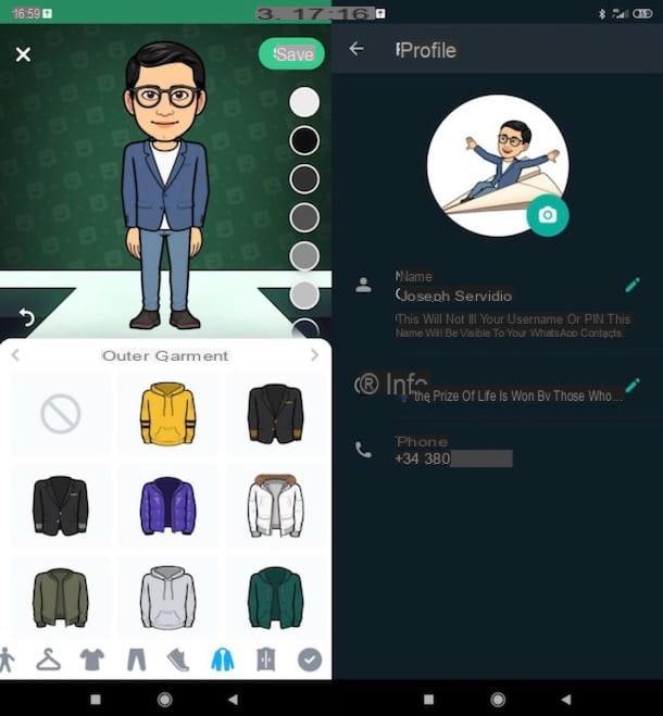 How to create your own avatar in WhatsApp
