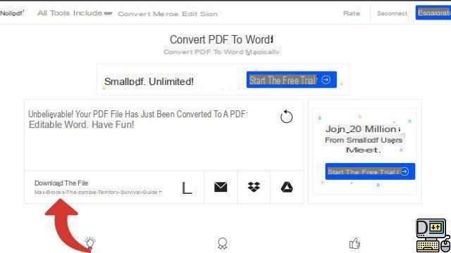 How to convert PDF file to Word?