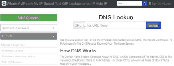 Como encontrar DNS