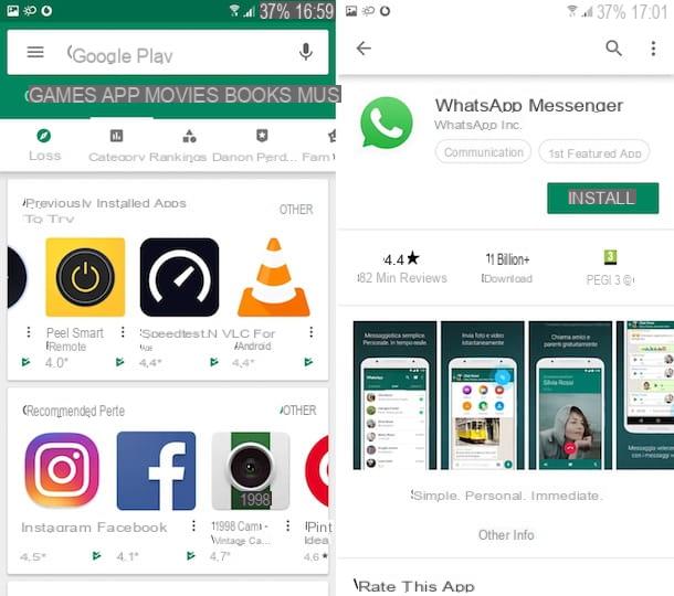 Cómo instalar Whatsapp en Android