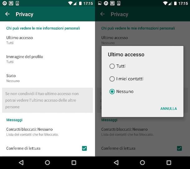 Cómo ocultar el último inicio de sesión en WhatsApp