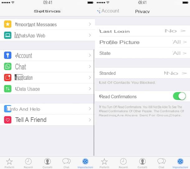 How to hide the last login on WhatsApp