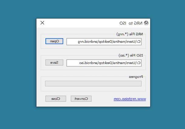 Comment convertir NRG en ISO