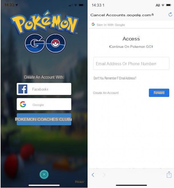 Cómo iniciar sesión en Pokémon GO