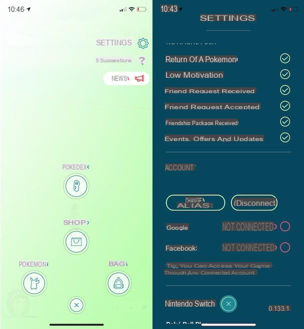 Come access to Pokémon GO