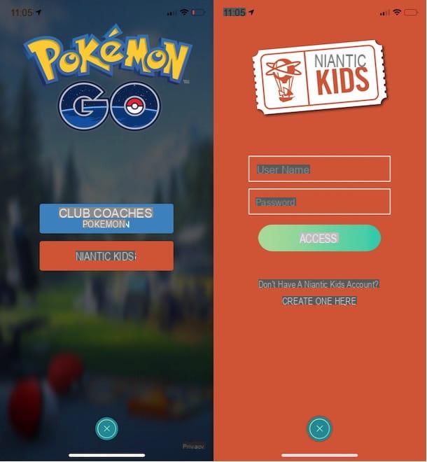 Come access to Pokémon GO