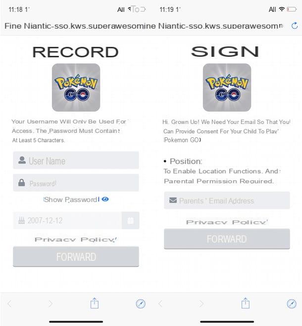 Como fazer login no Pokémon GO