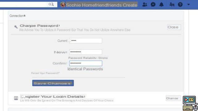 How to change your Facebook password?