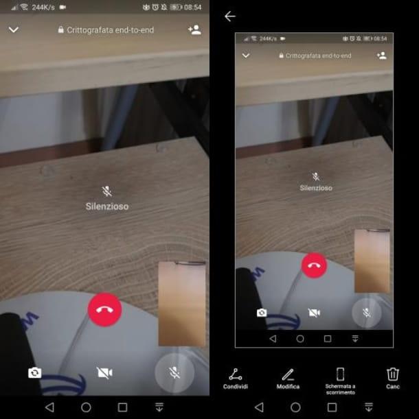 Comment prendre des photos pendant un appel vidéo WhatsApp