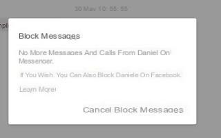 Veja quem me bloqueou no Messenger, mesmo que sejam amigos no Facebook