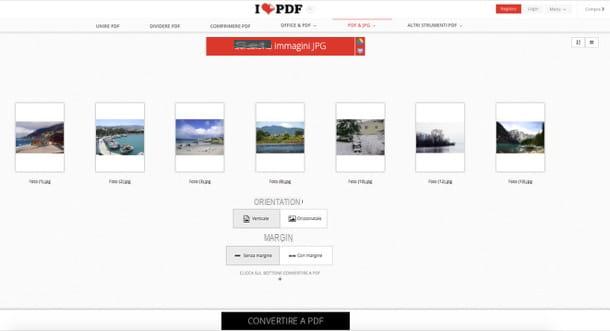 How to create PDF from JPG