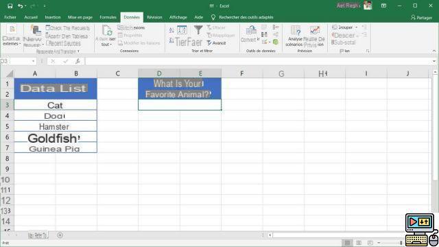 How to create a dropdown list in Excel?