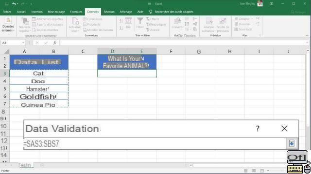 How to create a dropdown list in Excel?