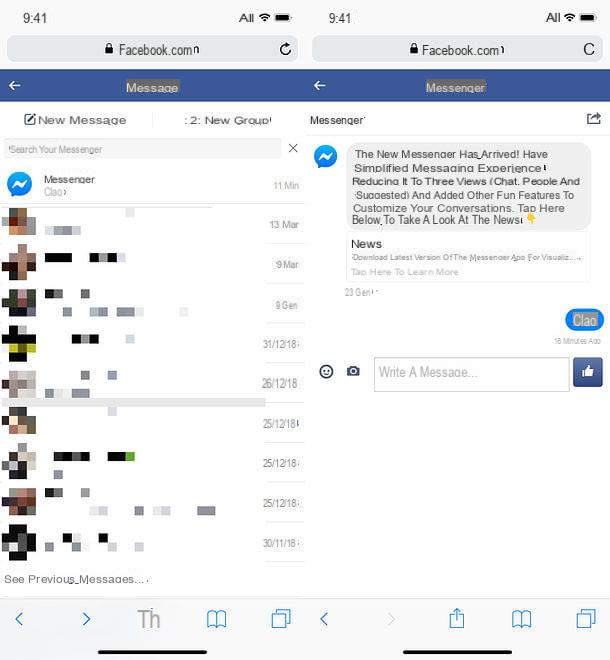 How to access Messenger without downloading it
