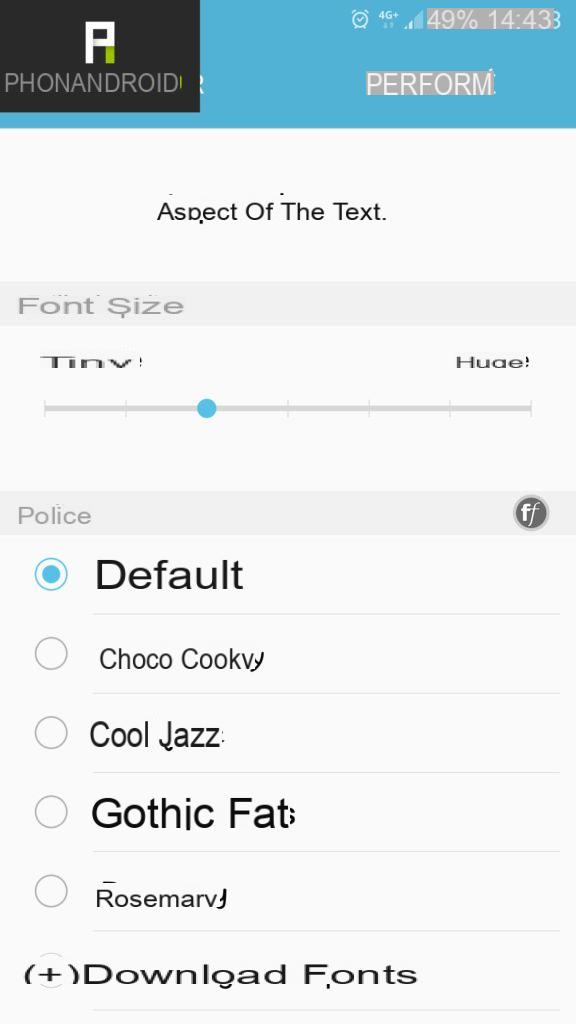 How to change the font of your Android device