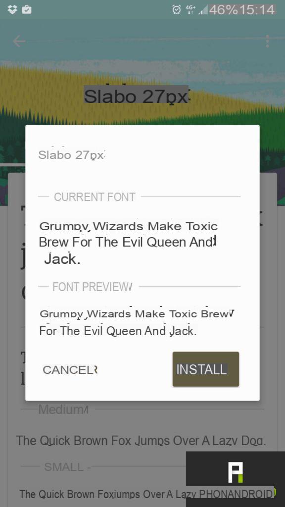 How to change the font of your Android device