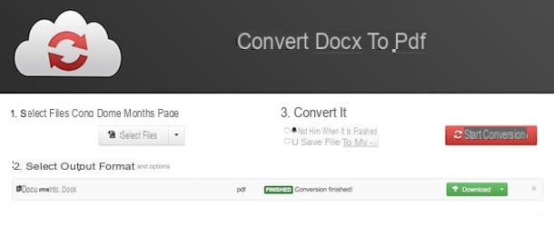 Comment convertir DOCX en PDF