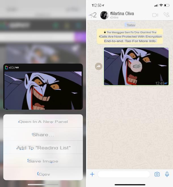 Comment envoyer des GIF sur WhatsApp iPhone