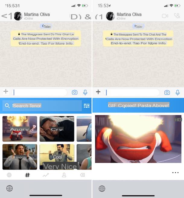 Comment envoyer des GIF sur WhatsApp iPhone