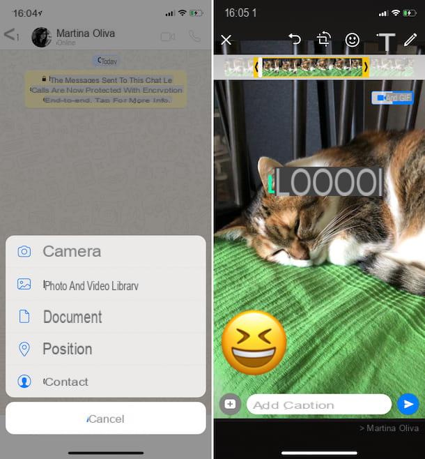 Comment envoyer des GIF sur WhatsApp iPhone