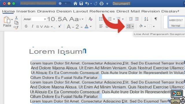 How to change space between lines in Word?