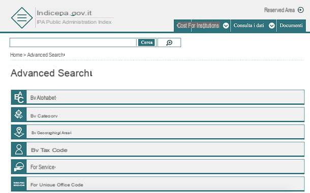 How to search PEC