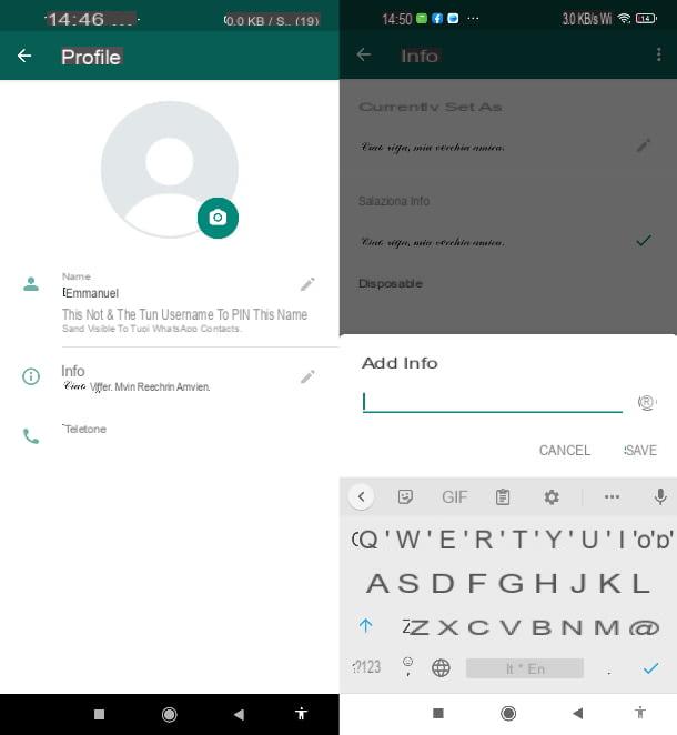 Comment écrire sur le statut WhatsApp