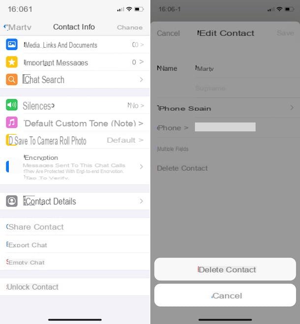 How to delete a blocked contact on WhatsApp