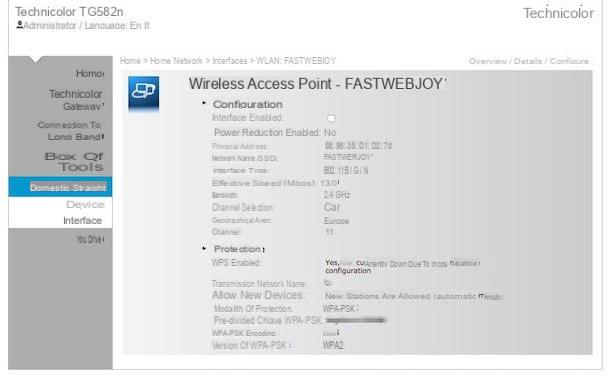 How to find SSID Fastweb