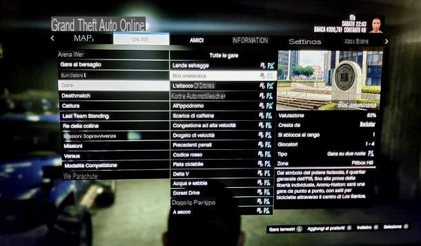 Comment rechercher des courses dans GTA Online