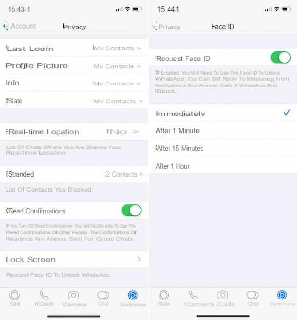 How to set password in WhatsApp iPhone