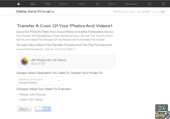 Como transferir fotos e vídeos do iCloud para o Google Fotos usando a Apple?