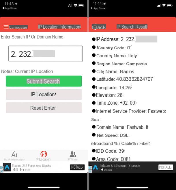 How to locate an IP address