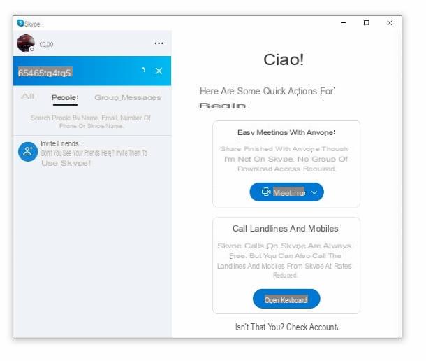 Como encontrar uma pessoa no Skype