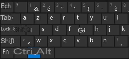 QWERTY keyboard: how to switch to AZERTY