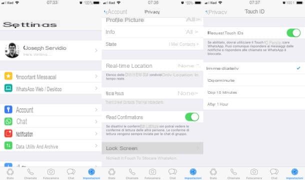 How to put Touch ID on WhatsApp