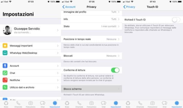 How to put Touch ID on WhatsApp