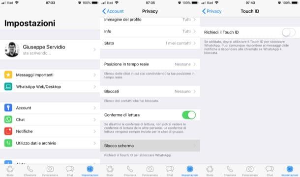 Cómo poner Touch ID en WhatsApp