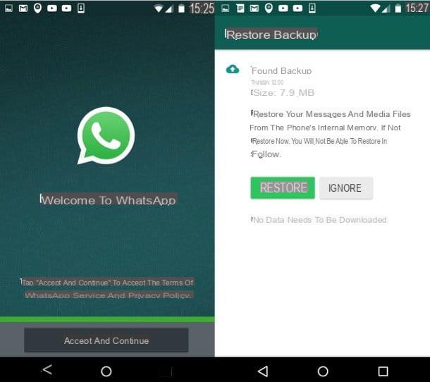 Cómo restaurar el chat de WhatsApp